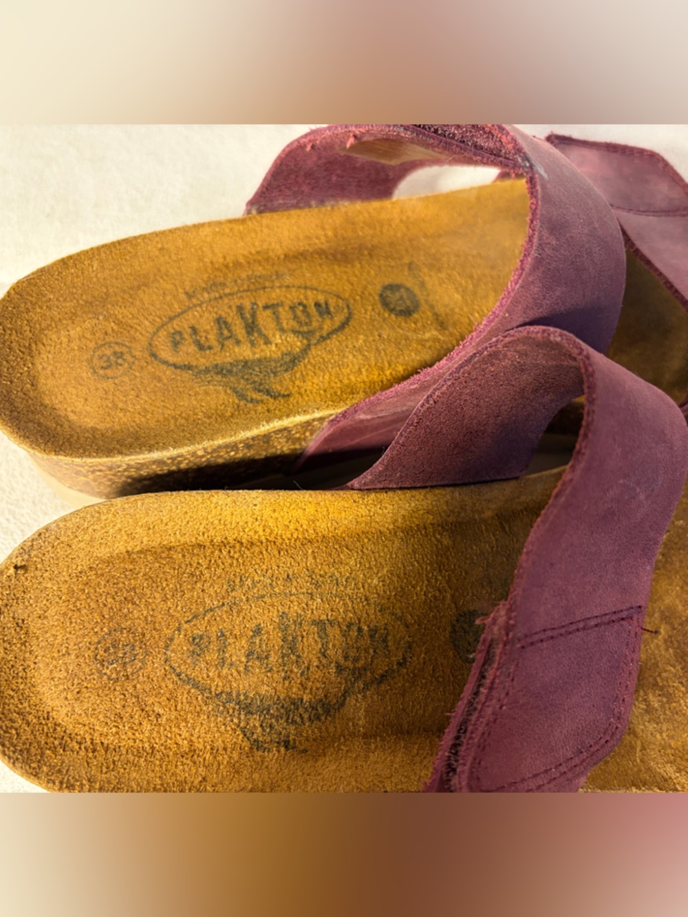 Women’s Two-Strap Adjustable Slide Sandal - Burgundy - Picture 10 of 12